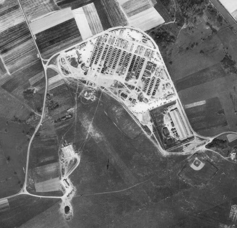 Vassincourt Base, Aerial view,1955